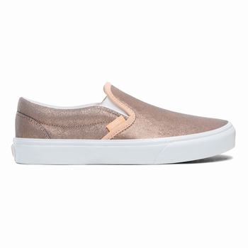 Vans Classic - Naisten Slip-on kengät - Pinkki Kultaiset/Pinkki Kultaiset